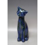 A CHARLES BRANNAM BARAM ART POTTERY CAT, H 33 cmCondition Report:right ear restored, firing cracks