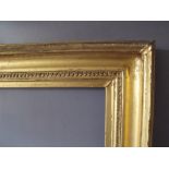 A LATE 18TH / EARLY 19TH CENTURY GOLD FRAME, frame W 9 cm, frame rebate 61 x 51 cm