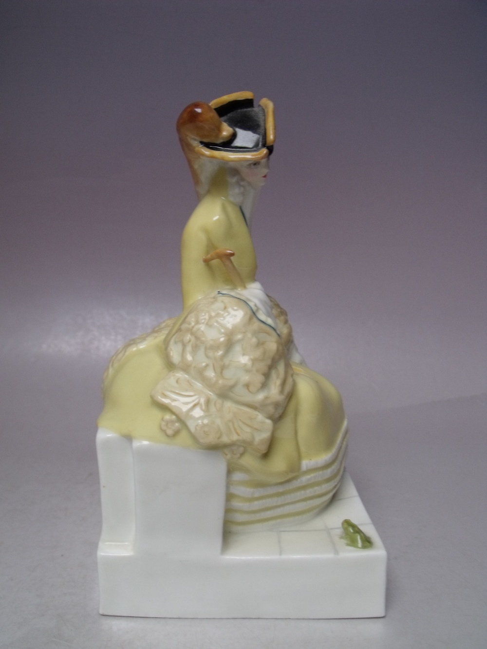 A ROYAL WORCESTER LADY THE FROG FIGURINE No. 3142, modelled by G M Parnell A/F - Image 4 of 8