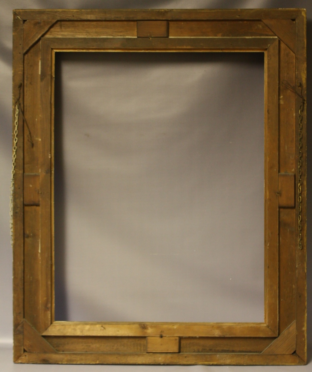 (XIX). Gold frame with acanthus leaf design to outer edge and gold slip, frame W 10 cm, frame rebate - Image 5 of 5