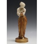 A ROYAL WORCESTER SEMI NUDE FIGURE 'JOY', H 24.5 cm