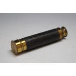 AN ANTIQUE POCKET TELESCOPE, W 14.5 cm