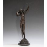 A BRONZE FIGURE OF A NUDE, signed Jean Patou, H 38 cm