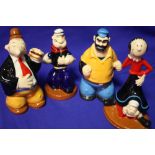A SET OF FOUR BOXED WADE POPEYE COLLECTION FIGURES