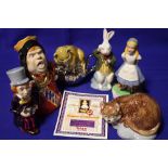 SIX BOXED WADE ALICE IN WONDERLAND COLLECTION FIGURES