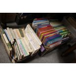 A SMALL TRAY OF BEATRIX POTTER BOOKS TOGETHER WITH A TRAY OF CHILDREN'S ANNUALS