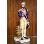 A COALPORT FIGURE OF VICE ADMIRAL THE LORD VISCOUNT NELSON 1758 - 1805