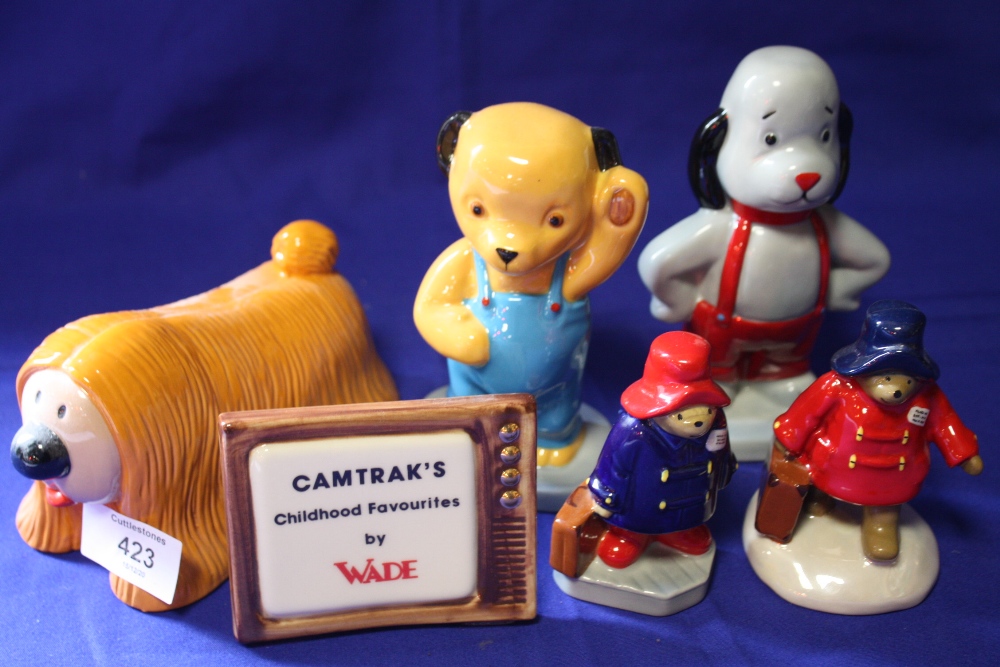 A COLLECTION OF WADE 'CAMTRAKS CHILDHOOD FAVOURITES' FIGURES, TO INCLUDE SOOTY AND SWEEP, DOUGAL AND