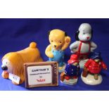 A COLLECTION OF WADE 'CAMTRAKS CHILDHOOD FAVOURITES' FIGURES, TO INCLUDE SOOTY AND SWEEP, DOUGAL AND