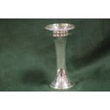 A HALLMARKED SILVER VASE BY FINNIGAN'S OF MANCHESTER