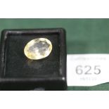 AN OVAL CUT 6.7 CT CITRINE STYLE STONE