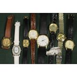 A QUANTITY OF LADIES WRISTWATCHES