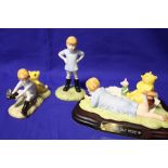 THREE BOXED ROYAL DOULTON WINNIE THE POOH COLLECTION FIGURES, TO INCLUDE 'SUMMER'S DAY PICNIC' ON