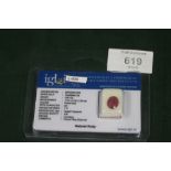 AN IGLI CERTIFIED OVAL MIXED CUT 4CT RUBY