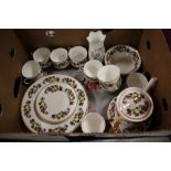 A TRAY OF SHERIDAN CHINA