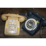 TWO VINTAGE TELEPHONES