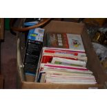 A BOX OF ORDNANCE SURVEY MAPS ETC.