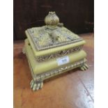 A MODERN RESIN TABLE CASKET