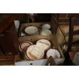 TWO TRAYS OF ALFRED MEAKIN DINNERWARE