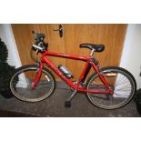 A RED RALEIGH USA DESIGN BICYCLE