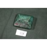 A LARGE EMERALD STYLE STONE