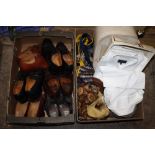 A BOX OF ASSORTED VINTAGE GENTS SHOES, to include examples by Shipton & Heneage, together with a box