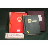 A COLLECTION OF VINTAGE STAMP ALBUMS TO INCLUDE AN ALBUM OF CHINESE STAMPS, RUSSIAN STAMPS, ETC.