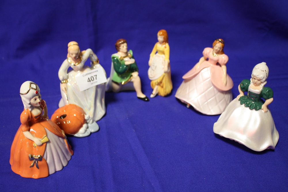 SIX BOXED WADE CINDERELLA FIGURES