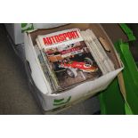 TWO BOXES OF 'AUTOSPORT' CAR MAGAZINES