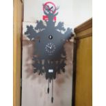 A MODERN DIAMANTINI & DOMENICONI ITALIAN MADE CUCKOO CLOCK WITH ORIGINAL BOX H-88CM