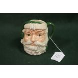 SAMPLE ROYAL DOULTON CHARACTER JUG - GREEN SANTA CLAUS 'NOT PRODUCED FOR SALE', stamped to base 'THE