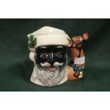 ROYAL DOULTON CHARACTER JUG - BLACK SANTA CLAUS 'NOT PRODUCED FOR SALE', stamped to base 'THE