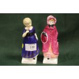 TWO ROYAL DOULTON FIGURES STAMPED 'THE PROPERTY OF ROYAL DOULTON TABLEWARE LTD NOT PRODUCED FOR