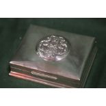 A SIAM STERLING SILVER CIGARETTE BOX