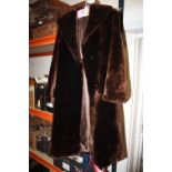 A LADIES VINTAGE HUNGARIAN FUR COAT