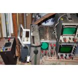 TWO TELEQUIPMENT OSCILLOSCOPES, SERVISCOPE, FREQUENCY METERS ETC A/F