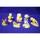 SEVEN BOXED ROYAL DOULTON WINNIE THE POOH COLLECTION FIGURES, TO INCLUDE 'EEYORE'S TALE' 'POOH AND