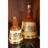 TWO WADE BELLS WHISKY DECANTERS