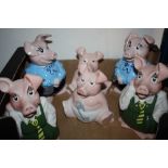 SIX WADE NATWEST PIGGY BANKS