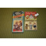 A BOXED VINTAGE ANDY PANDY THREE CHARACTER METAL TOY SET PLUS ANDY PANDY JIGSAW