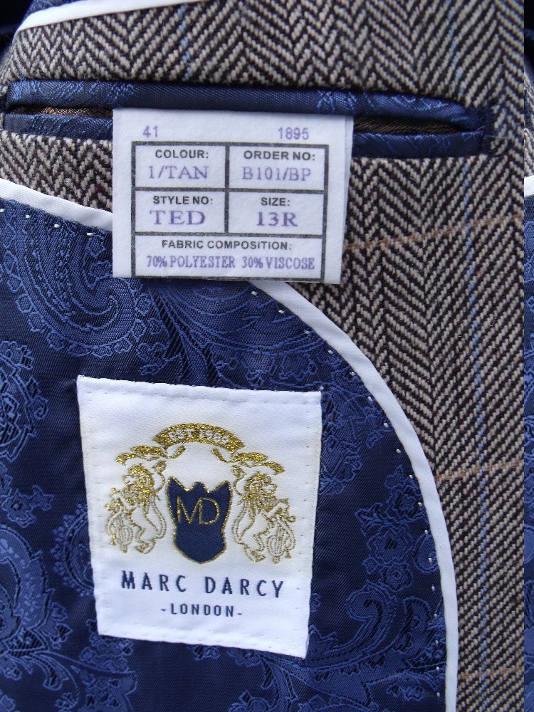 A MARC DARCY VINTAGE STYLE THREE PIECE VINTAGE STYLE BOYS SUIT SIZE 13R, new with tags - Bild 7 aus 11