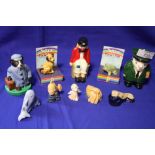 A COLLECTION OF ASSORTED WADE FIGURES TO INCLUDE 'TRAVELLING BADGER', 'CHUCKLES THE CLOWN' ETC