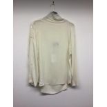 THEORY - a ladies cream blouse, size 8