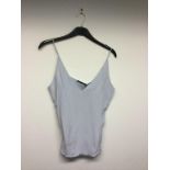 J BRAND - a ladies off-white strappy top, size medium