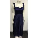 KAREN MILLEN LIMITED EDITION - a ladies navy blue dress, size 8