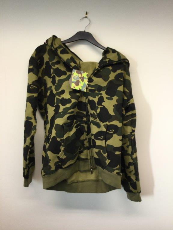 BATHING APE - a gents camouflage safari jacket, size 2XL