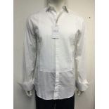 SMYTH & GIBSON - a gents white shirt, size 15.5"