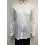 CORNELIANI - a gents white shirt, size large