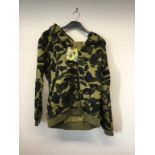 BATHING APE - a gents camouflage safari jacket, size 2XL