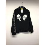 METALLICA FOR SELFRIDGES - a ladies black shirt with a white skull design, size medium